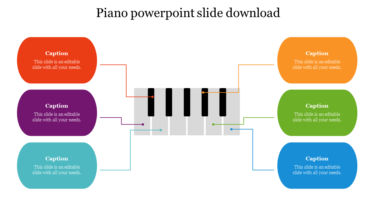 Editable Piano PowerPoint Slide Download Immediately